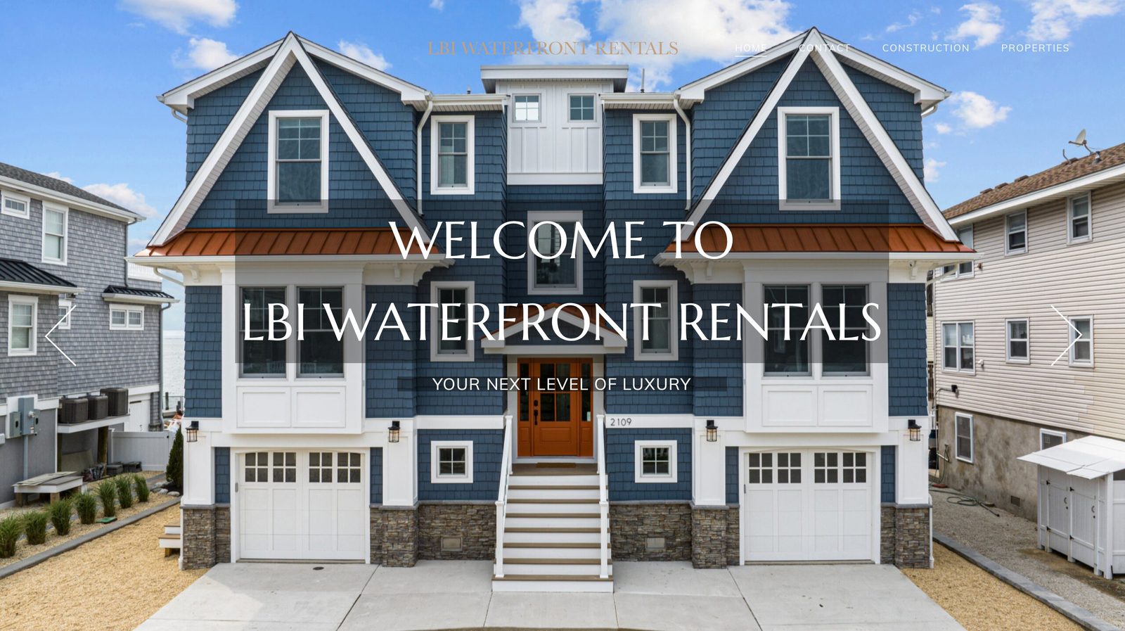 LBI Waterfront Rentals website preview
